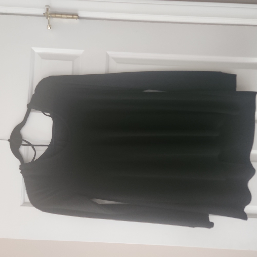 Black thin hoodie top - Picture 2 of 5